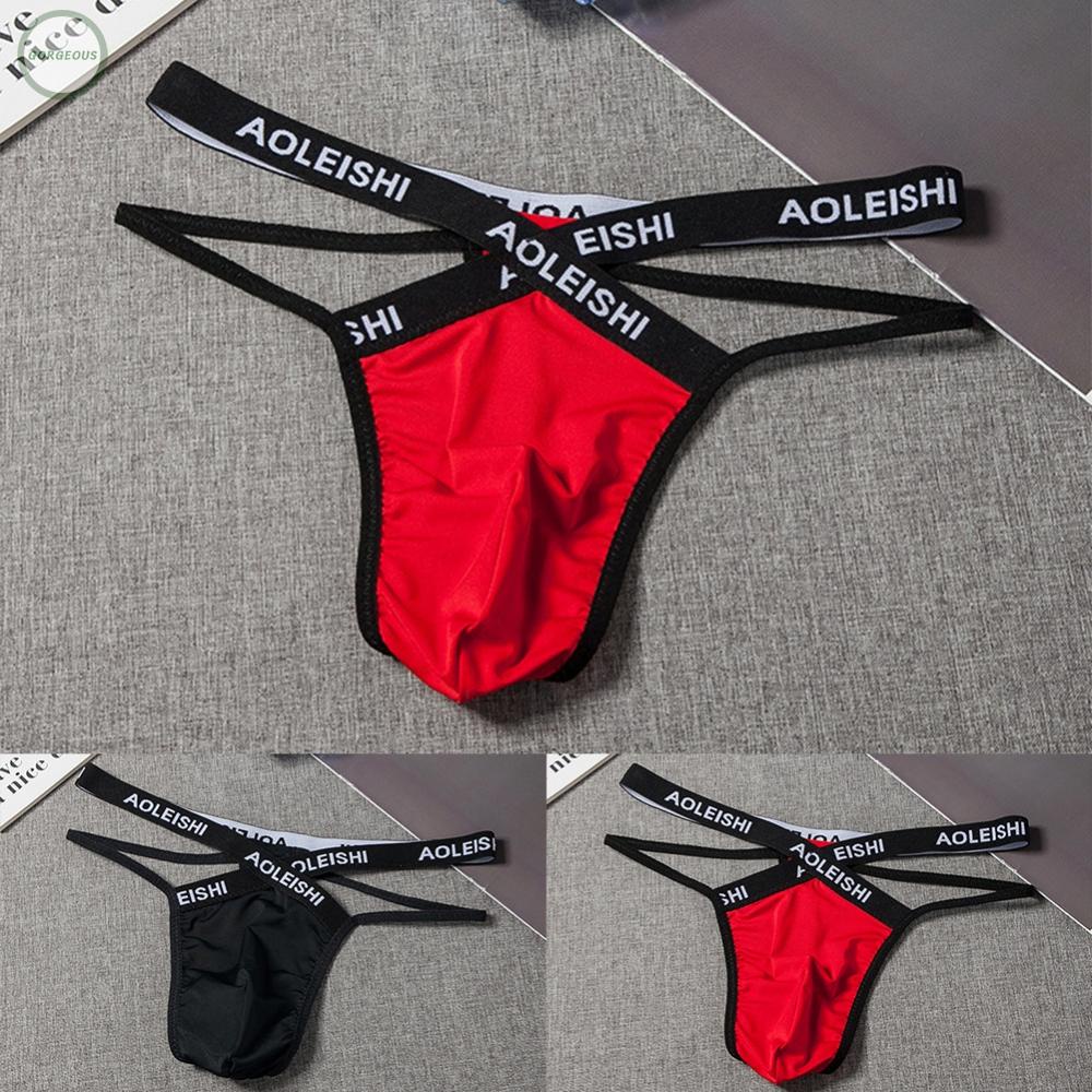 GORGEOUS~Men Panties Knickers Low Rise Scrotum T-Back Thongs Backless ...