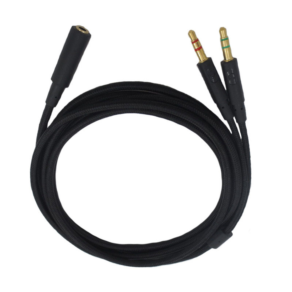 สายถักเปลี่ยน PC Splitter สายสําหรับ Kingston HyperX Cloud Stinger Mix ...