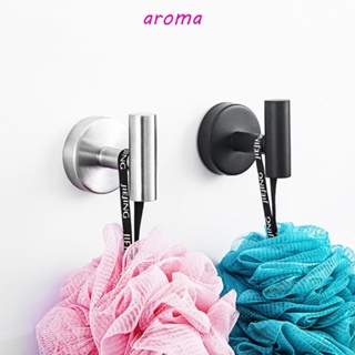 Aroma ตะขอแขวนกุญแจ สเตนเลส ผิวด้าน กันสนิม สีดํา พร้อมสกรู