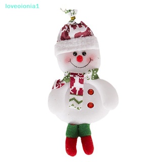 【loveoionia1】จี้ตุ๊กตาซานตาคลอส สโนว์แมน กวาง คริสต์มาส สําหรับแขวนตกแต่งต้นคริสต์มาส เทศกาลปีใหม่【IA】