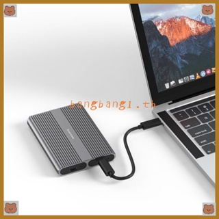 Bang เคสฮาร์ดดิสก์ SSD USB3 1 M 2 SSD M 2 NVME USB TypeC อลูมิเนียม แบบพกพา