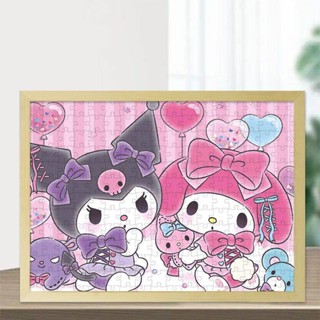 จิ๊กซอว์ไม้ปริศนา รูปการ์ตูน Mymelody Melody Sanrio ของเล่นเสริมการเรียนรู้ สําหรับเด็ก