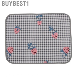Buybest1 Menstrual Bed Pad Plaided 5 Layers  Pure Cotton Washable Reusable Hbh