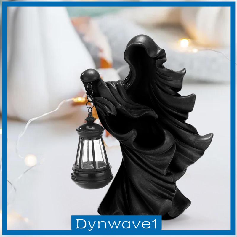 dynwave1-รูปปั้นแม่มดเรซิ่น-พร้อมโคมไฟ-สําหรับตกแต่งบ้านผีสิง-บาร์