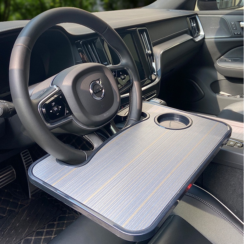Car Dining Plate Steering Wheel Drinks Holder Car Computer Desk Tray ...