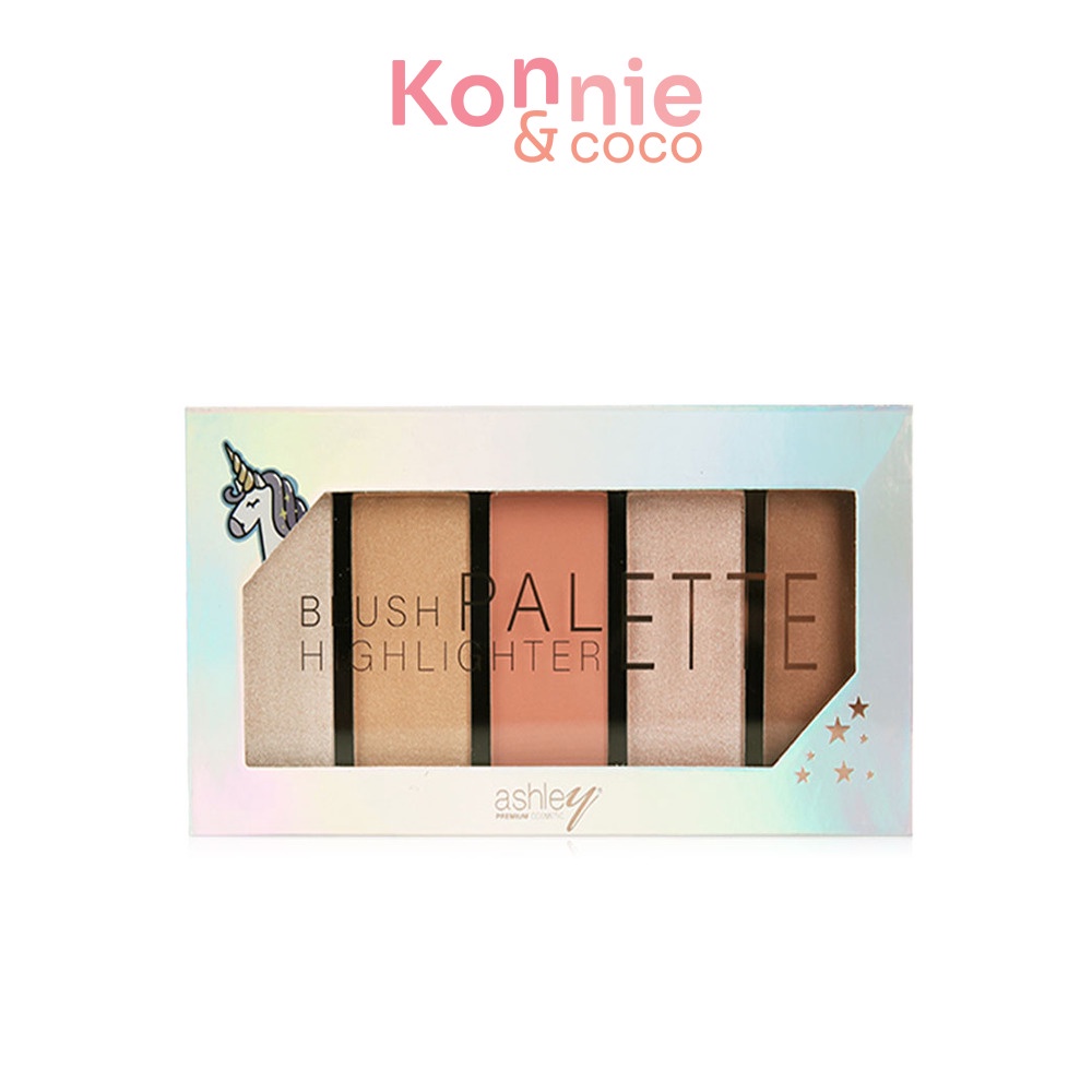 ashley-highlight-blush-bronze-palette-22-5g-พาเลทแบบ-all-in-one-5-เฉดสีสำหรับตกแต่งใบหน้า