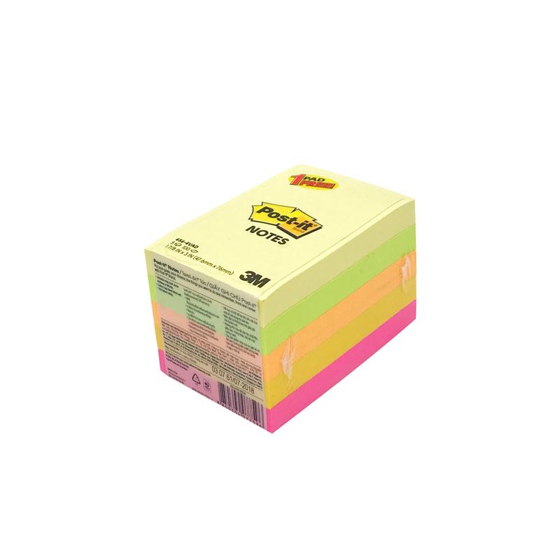 post-it-โน้ต-รุ่น-656-4-สีนีออน-แพ็คสุดคุ้ม-4-แถม-1