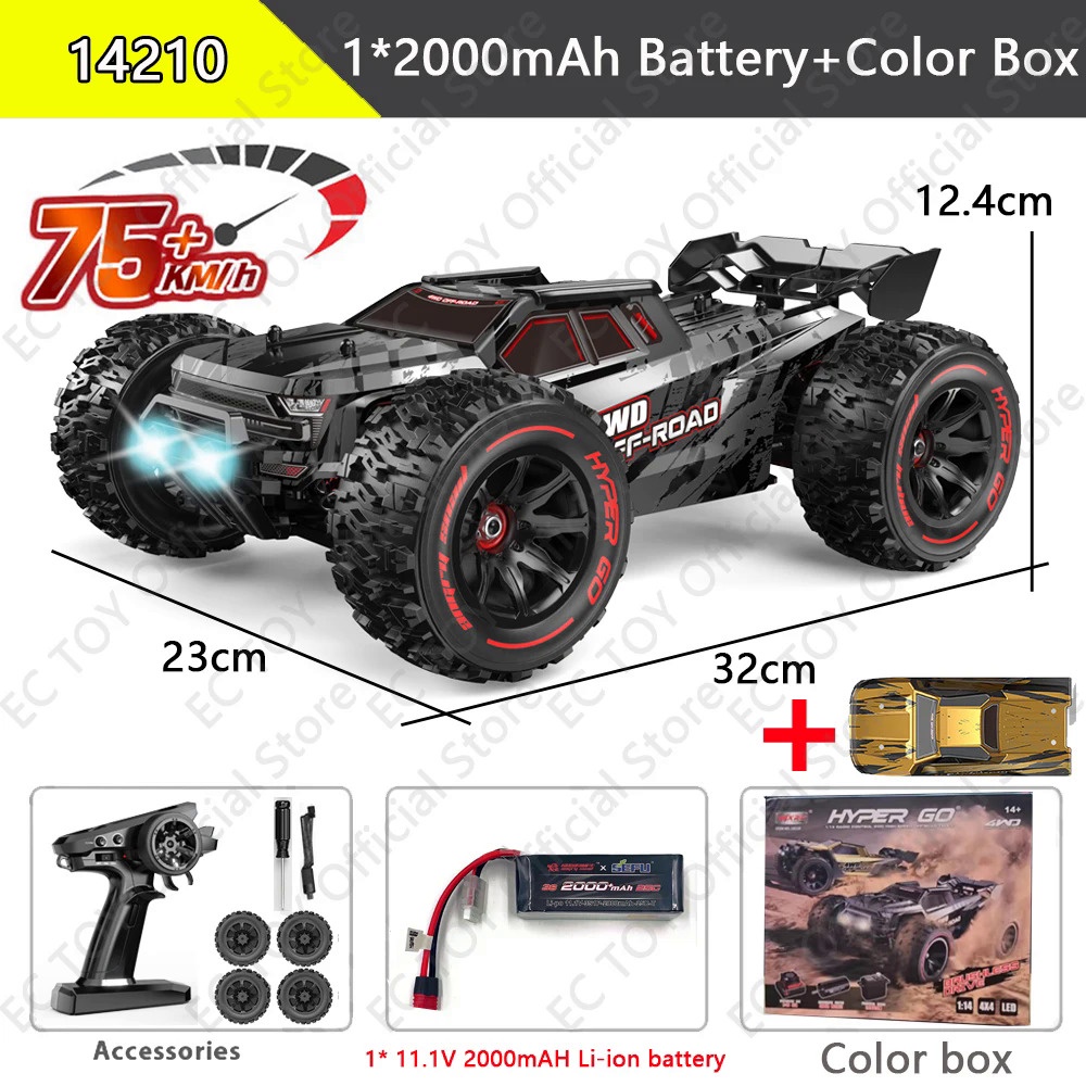 Mjx Hyper Go V2.0 14210 14209 อัพเกรดแบตเตอรี่ 3S เป็น 4000mah 1/14 ...
