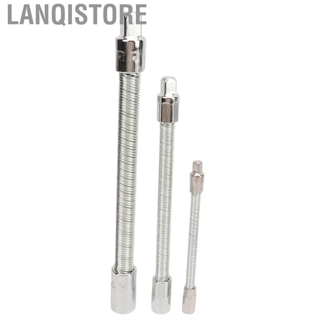 Lanqistore 3PCS Flexible Extension Rods Wrench Socket Universal