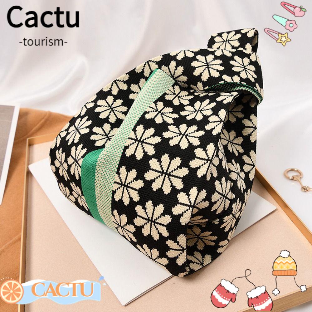 cactu-กระเป๋าถือ-กระเป๋าช้อปปิ้ง-ผ้าถัก-ขนาดเล็ก-สําหรับผู้หญิง