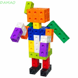 Damao ชุดของเล่นบล็อกตัวเลข 3D สีรุ้ง สร้างสรรค์ 10 สี สําหรับเด็ก