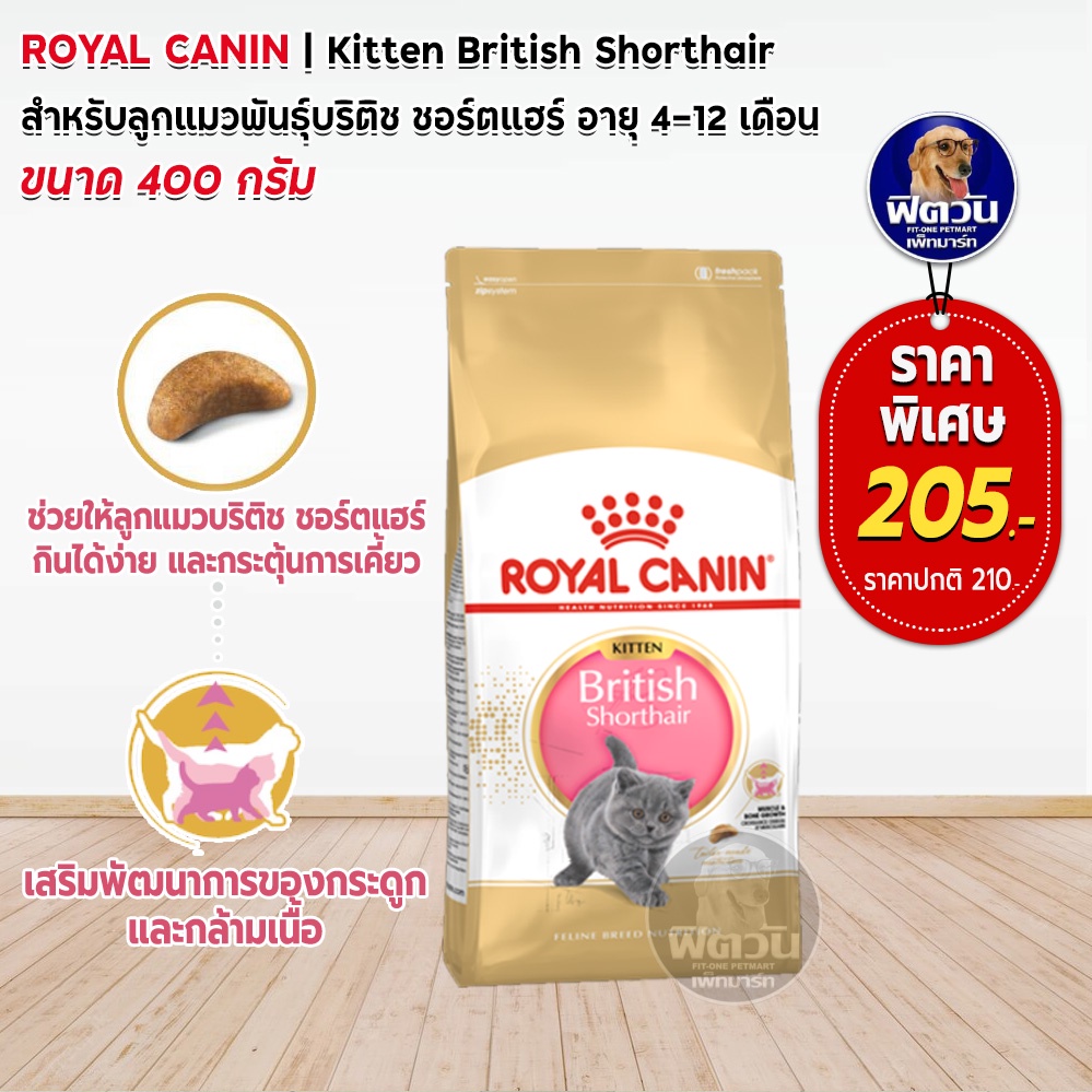 royal-canin-british-short-hair-kitten-อาหารลูกแมว4-12-เดือน-สายพันธุ์บริติชชอร์ตแฮร์-400-ก