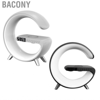 Bacony Alarm Clock Smart Ambient Light  15W  Charging Intelligent Lamp Multifunction  for Office