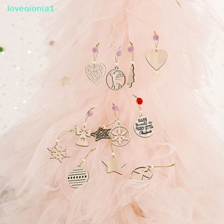 【loveoionia1】จี้ลูกบอลเกล็ดหิมะ แบบกลวง สําหรับแขวนตกแต่งต้นคริสต์มาส DIY 1 กล่อง【IA】