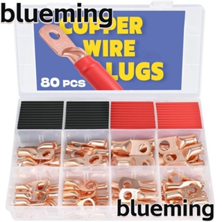 Blueming2 ปลายสายเคเบิลแบตเตอรี่ AWG 8 6 4 2 ทองแดง 80 ชิ้น