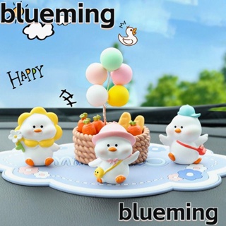 Blueming2 ตุ๊กตาเรซิ่น รูปการ์ตูนเป็ดน่ารัก สําหรับตกแต่งภายในรถยนต์