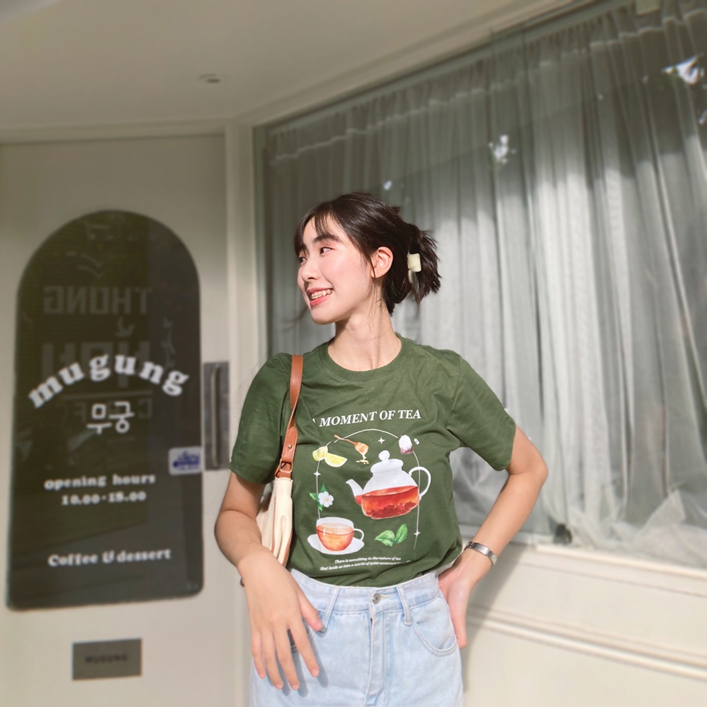 เสื้อเลือกตั้ง-a-moment-of-tea-เสื้อยืด-t-shirt-unisex-cotton-100