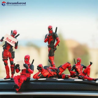 Dreamforest โมเดลฟิกเกอร์ PVC อนิเมะ Deadpool E4O9 สุดเท่ สําหรับตกแต่งบ้าน ภายในรถยนต์