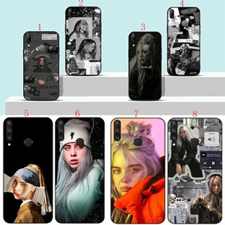 เคสโทรศัพท์มือถือแบบนิ่ม ลาย Billie Eilish น่ารัก สีดํา สําหรับ Huawei Y6P Y8P Y7A Y9A Y7 Prime 2019 H14