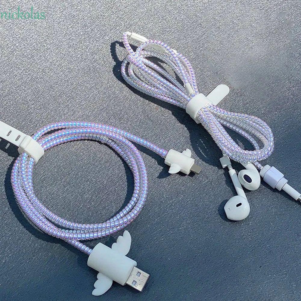 Nickolas USB Protection Spring 1.55M อุปกรณ์เสริมโทรศัพท์สายชาร์จ Data ...