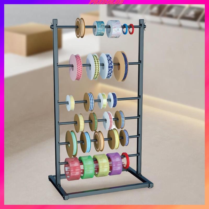 [Predolo2] Ribbon Organizer Ribbon Rack 6 ชั้นมัลติฟังก์ชั่นริบบิ้นม้วน ...