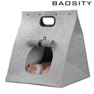 [Baosity] กระเป๋าผ้าสักหลาด แบบพกพา ขนาดกลาง 40x40x48 ซม. สําหรับสัตว์เลี้ยง สุนัข แมว กระต่าย