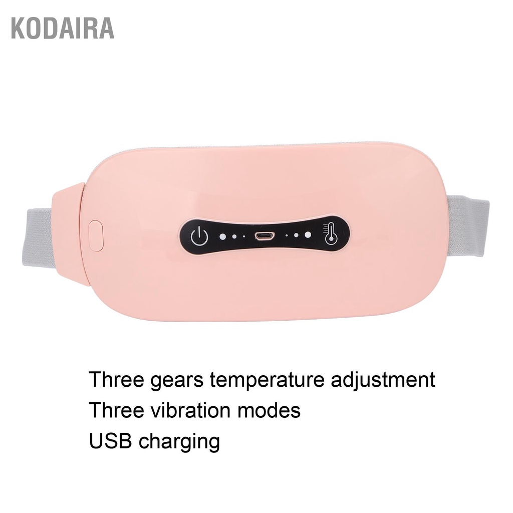 kodaira-แผ่นทำความร้อนประจำเดือน-3-gears-เข็มขัดทำความร้อนแบบปรับได้ที่เอวรองรับเข็มขัดทำความร้อน