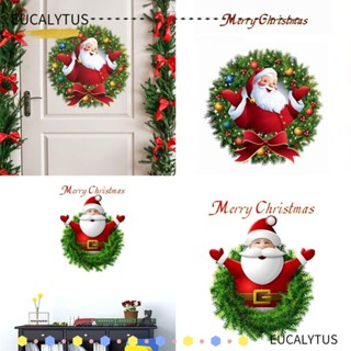 Eutus สติกเกอร์ติดผนัง ลาย Merry Christmas สําหรับตกแต่งบ้าน 2 ชิ้น ต่อชุด