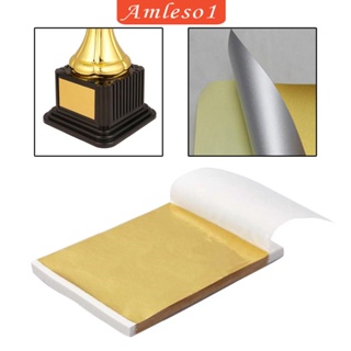 [Amleso1] กระดาษฟอยล์อลูมิเนียม สีทอง สําหรับห่อลูกอม ช็อคโกแลต ลูกอม งานแต่งงาน งานวันเกิด DIY 100 ชิ้น