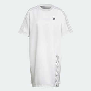 adidas ไลฟ์สไตล์ ชุดกระโปรงเสื้อยืดร้อยเชือก Always Original ผู้หญิง สีขาว HK5080