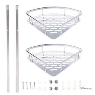 Big sale ชั้นวางของอลูมิเนียม แบบดูดติดมุม 1 2 3 ชั้น สําหรับห้องน้ํา ห้องครัว