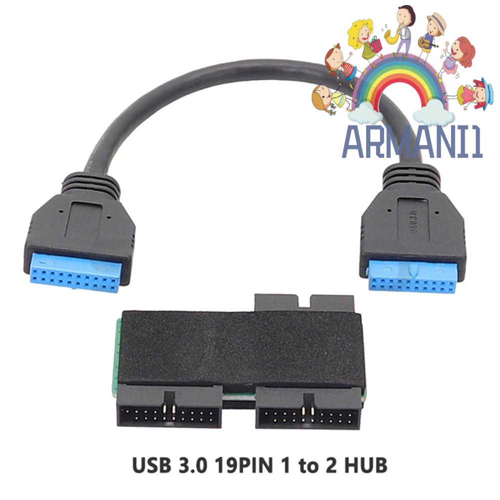 armani1-th-อะแดปเตอร์ฮับขยาย-usb-3-0-19pin-ถ่ายโอนข้อมูลเร็ว-หนึ่งเป็นสองฮับ