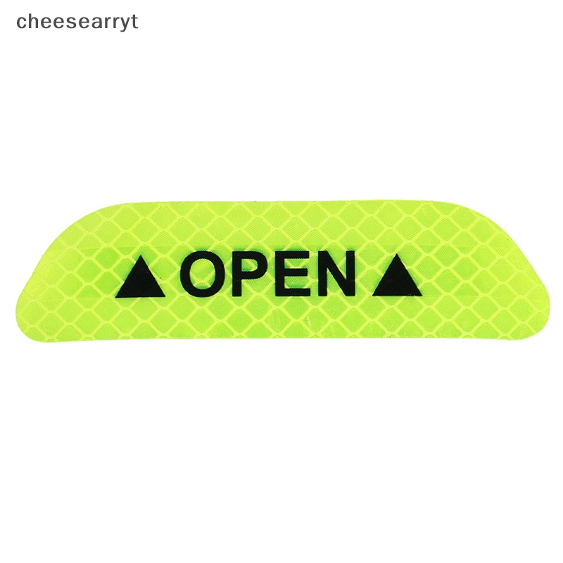 chee-สติกเกอร์เทปสะท้อนแสง-สีเขียวสะท้อนแสง-เพื่อความปลอดภัย-สําหรับติดประตูรถยนต์-4-ชิ้น