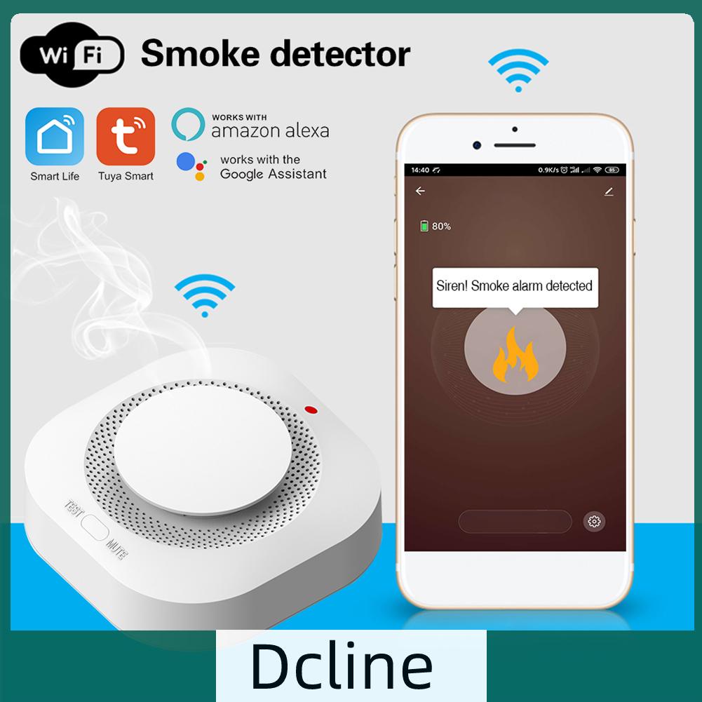 dcline-th-เครื่องตรวจจับควันบุหรี่-wifi-app-เซนเซอร์เตือนไฟไหม้-ป้องกันการรบกวน