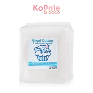 Great Cotton Dry Wipe 100pcs [1 Pack].