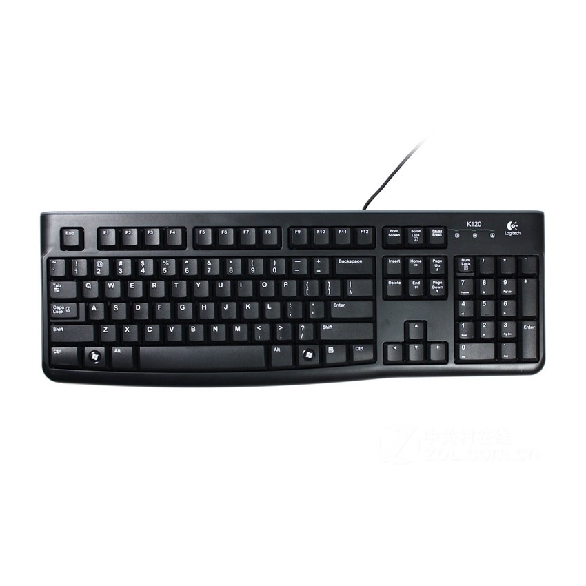 คีย์บอร์ด-logitech-k120-พร้อมปุ่มรายละเอียดต่ํา-และรูปแบบมาตรฐาน