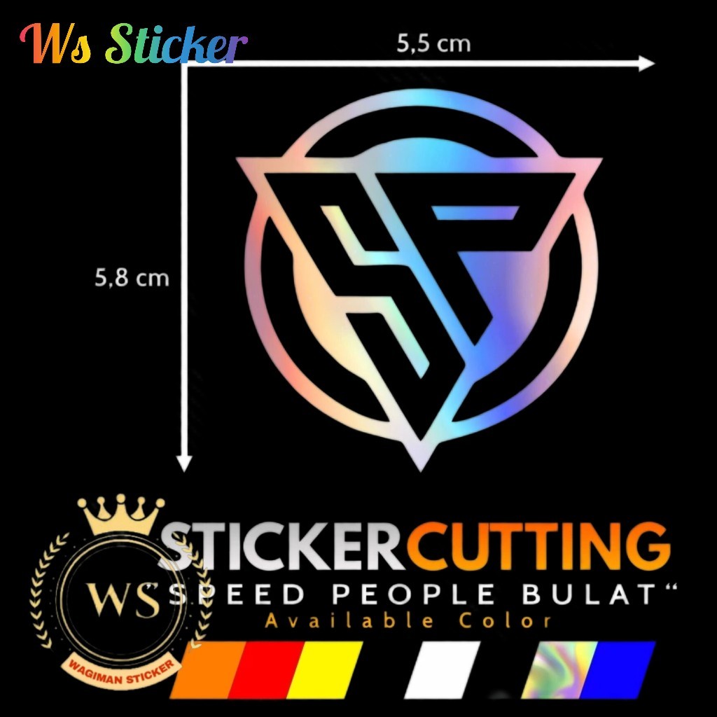 Speed People Round SP Cutting Sticker | Shopee Thailand
