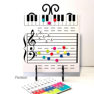 [Fenteer] กระดานไวท์บอร์ดดนตรี อเนกประสงค์ ของขวัญวันเกิด ในร่ม ปาร์ตี้ โปรดปราน สําหรับเด็กก่อนเรียน