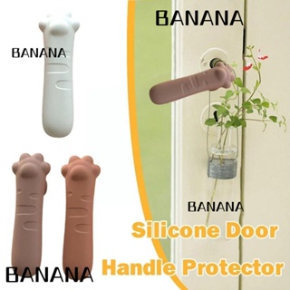 Banana1 ฝาครอบลูกบิดประตู ซิลิโคน รูปกรงเล็บแมว กันชน อเนกประสงค์ ป้องกันไฟฟ้าสถิตย์ เพื่อความปลอดภัย สําหรับเด็ก