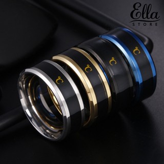 Ellastore123 แหวนทดสอบอุณหภูมิ แบบเรียลไทม์ สเตนเลส แฟชั่น สําหรับทุกเพศ