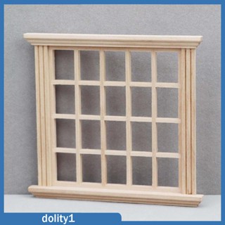 [Dolity1] หน้าต่างจิ๋ว 1:12 อุปกรณ์เสริม สําหรับตกแต่งบ้านตุ๊กตา