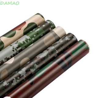 Damao สติกเกอร์ฟิล์มดิจิตอล ลายพราง สีเขียว สําหรับติดตกแต่งรถยนต์ รถจักรยานยนต์