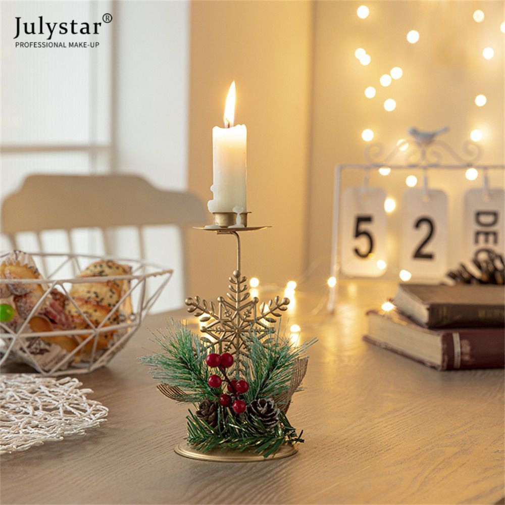 julystar-คริสต์มาส-golden-iron-candlestick-หน้าต่างเดสก์ท็อปตกแต่งคริสต์มาสตกแต่งวันหยุด