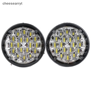 Chee โคมไฟตัดหมอก Led 12V 18 ดวง ทรงกลม สีขาวสว่าง สําหรับติดรถยนต์ 2 ชิ้น
 En