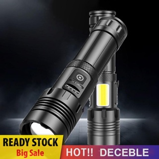 [Deceble.th] Xhp70 XHP160 ไฟฉาย LED COB 1500LM 1800LM ชาร์จ USB กันน้ํา IPX4