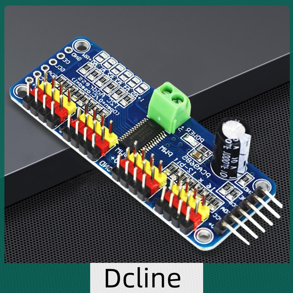 dcline-th-โมดูลเซอร์โวไดร์เวอร์-16-ช่อง-12-bit-pwm-servo-i2c-pca9685-40-1000hz-5-10v