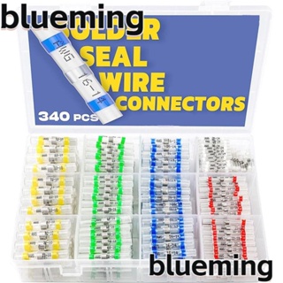 Blueming2 ตัวเชื่อมต่อสายไฟบัดกรี 5 สี 340 ชิ้น พร้อมกล่องเก็บ 5 ขนาด