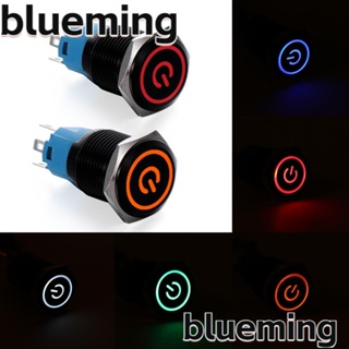 Blueming2 ปุ่มกดโลหะ สีแดง สีฟ้า สีเขียว สีเหลือง สีขาว 16 มม.