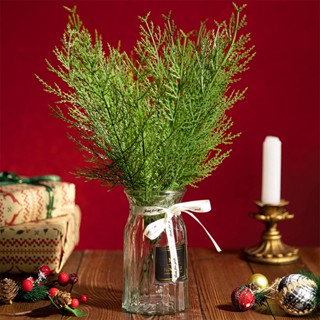 Christmas_ กิ่งไม้สนประดิษฐ์ นํากลับมาใช้ใหม่ได้ สําหรับตกแต่งบ้าน DIY 20 ชิ้น