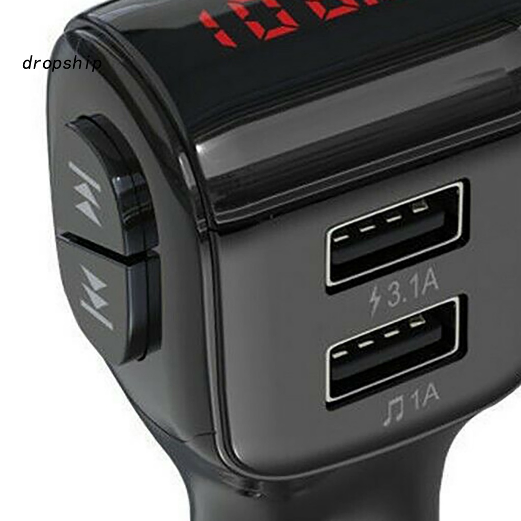 dro-a01-อะแดปเตอร์เครื่องเล่นเพลง-mp3-บลูทูธ-50-หน้าจอดิจิทัล-led-ความไวแสงสูง-สําหรับรถยนต์